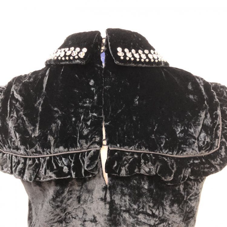 Miu Miu Miu Miu Crystal Collar Velvet Midi Dress Size 38 Size XS / US 0-2 / IT 36-38 - 11 Thumbnail