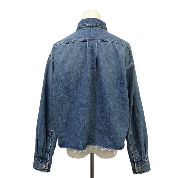 Miu Miu Miu Miu Denim Logo Jacket Size 38 Size XS / US 0-2 / IT 36-38 - 2 Thumbnail