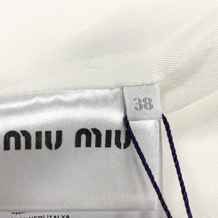 Miu Miu Miu Miu White Double Breasted Coat Size 38 Size XS / US 0-2 / IT 36-38 - 4 Thumbnail