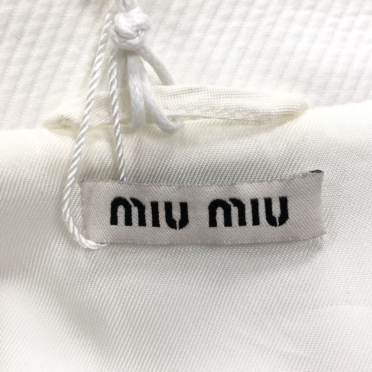 Miu Miu Miu Miu White Double Breasted Coat Size 38 Size XS / US 0-2 / IT 36-38 - 3 Thumbnail