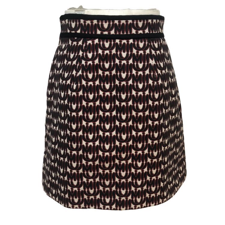 Miu Miu Miu Miu Monogram Mini Skirt Size 40 Size 27" / US 4 / IT 40 - 2 Thumbnail