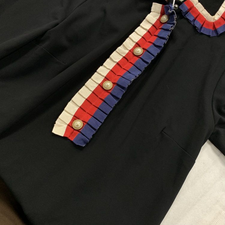 Gucci Gucci Ruffle Trim Midi Dress Size M Size M / US 6-8 / IT 42-44 - 8 Thumbnail