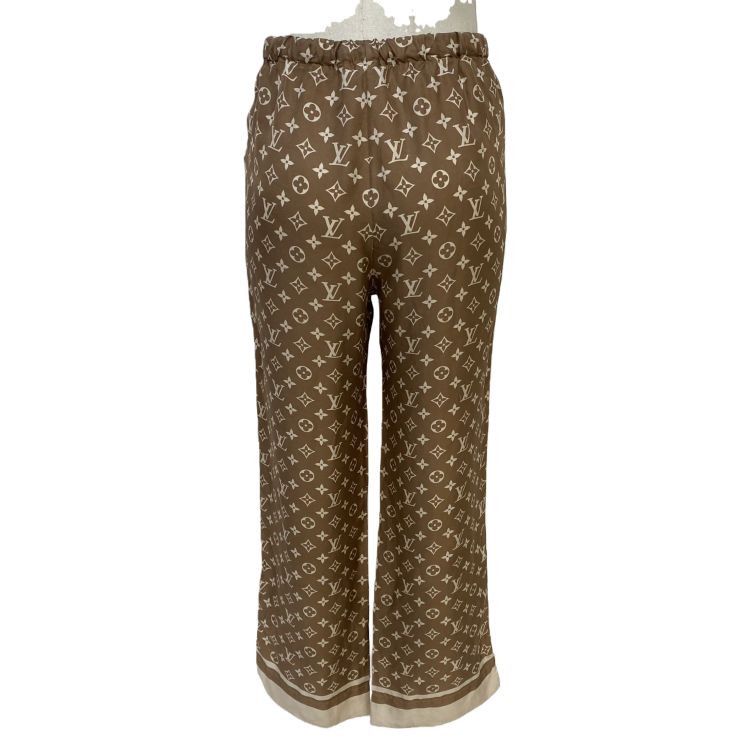 Louis Vuitton Louis Vuitton Monogram Silk Pants Size 38 Size 26" / US 2 / IT 38 - 2 Thumbnail