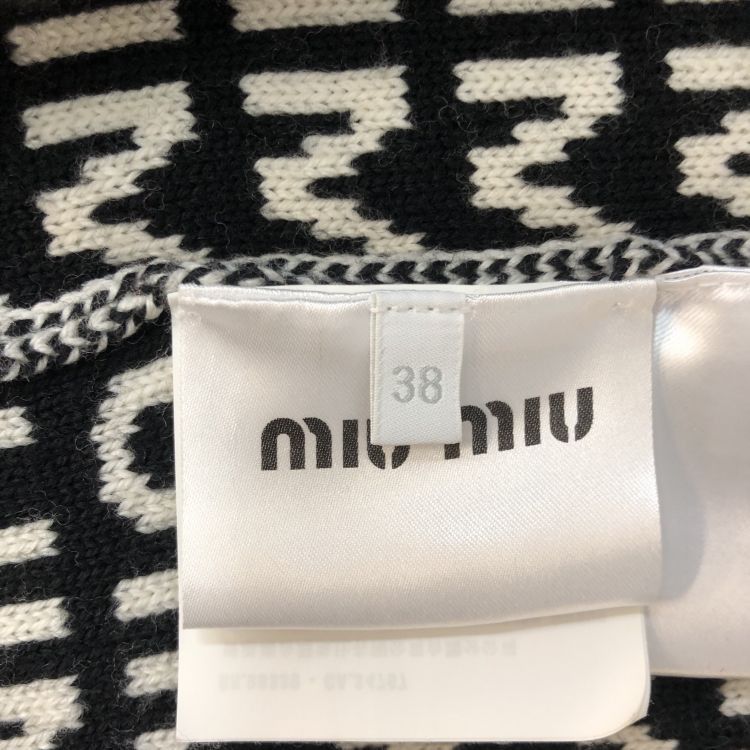 Miu Miu Miu Miu Logo Print Cardigan Size 38 Size XS / US 0-2 / IT 36-38 - 4 Thumbnail