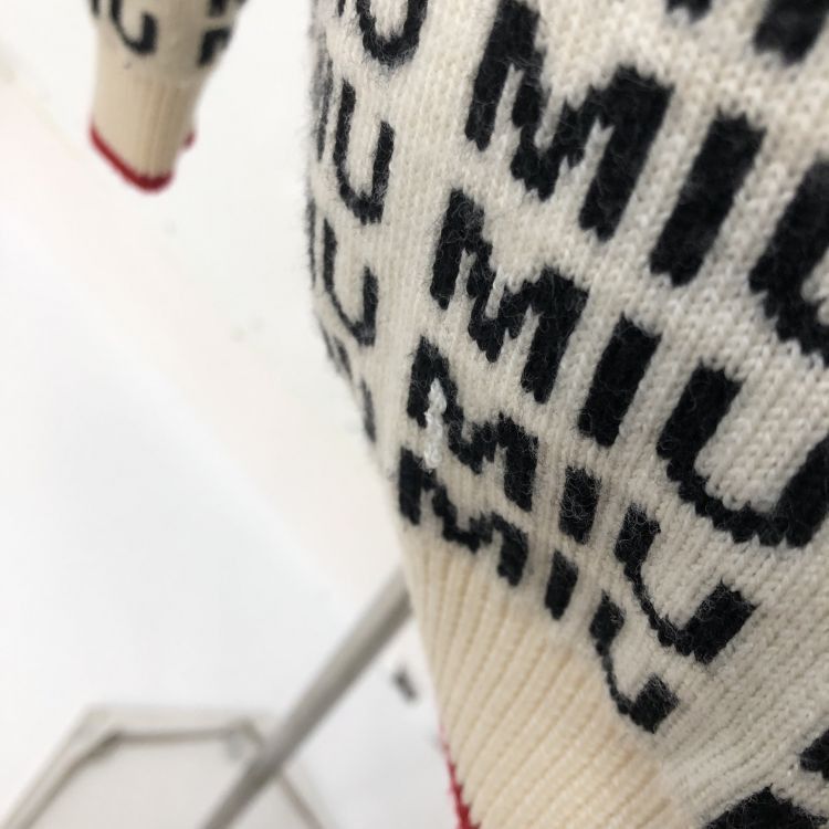 Miu Miu Miu Miu Logo Print Cardigan Size 38 Size XS / US 0-2 / IT 36-38 - 11 Thumbnail