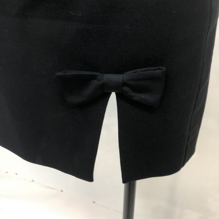 Miu Miu Miu Miu Bow Detail Midi Skirt Size 38 Size 26" / US 2 / IT 38 - 6 Thumbnail