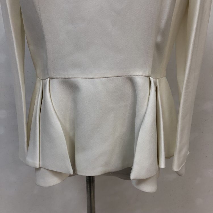 Miu Miu Miu Miu White Peplum Blouse Size 42 Size M / US 6-8 / IT 42-44 - 10 Thumbnail