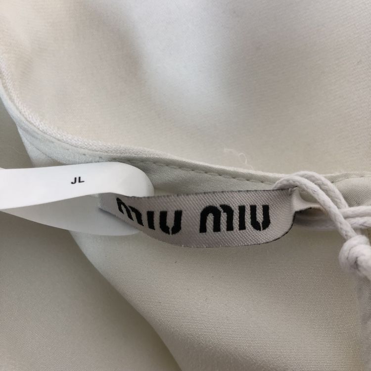 Miu Miu Miu Miu White Peplum Blouse Size 42 Size M / US 6-8 / IT 42-44 - 3 Thumbnail