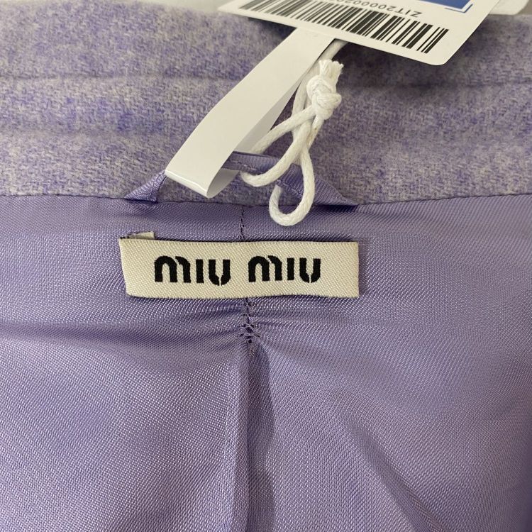 Miu Miu Miu Miu Purple Wool Coat Size 36 Size XS / US 0-2 / IT 36-38 - 3 Thumbnail