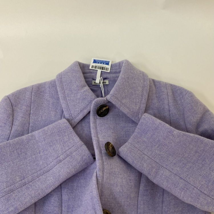 Miu Miu Miu Miu Purple Wool Coat Size 36 Size XS / US 0-2 / IT 36-38 - 12 Thumbnail