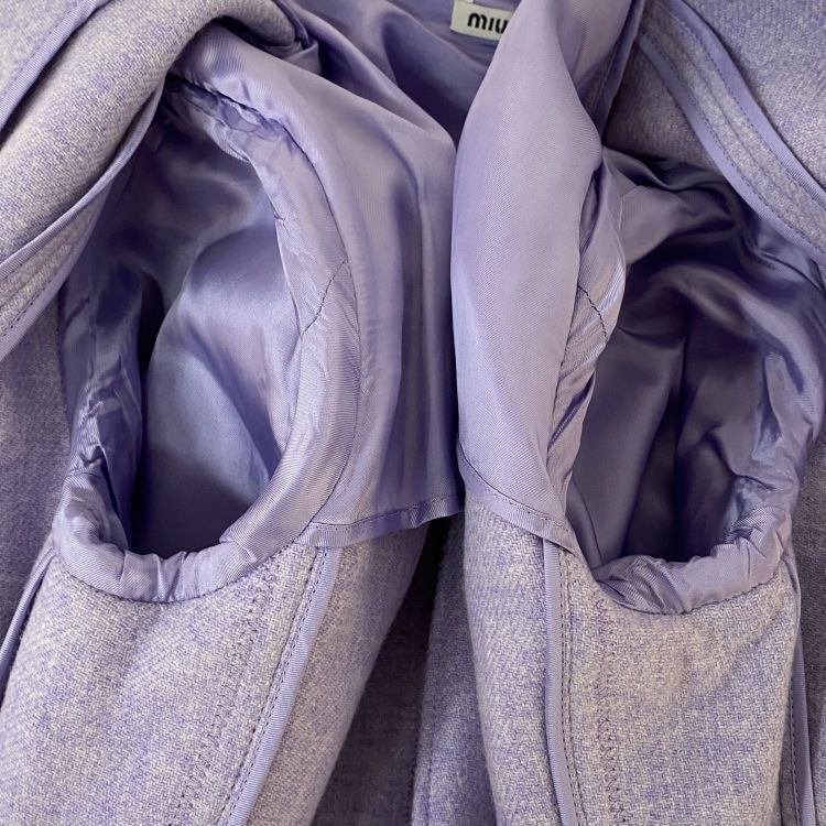 Miu Miu Miu Miu Purple Wool Coat Size 36 Size XS / US 0-2 / IT 36-38 - 10 Thumbnail