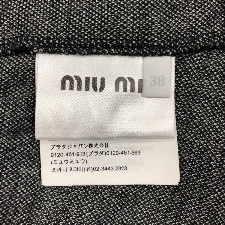 Miu Miu Miu Miu Houndstooth Logo Sleeveless Crop Top Size 38 Size XS / US 0-2 / IT 36-38 - 4 Thumbnail