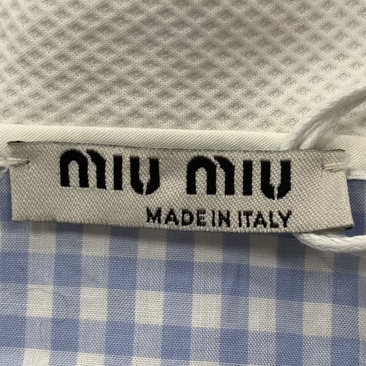 Miu Miu Miu Miu Gingham Collar Blouse Size 38 Size XS / US 0-2 / IT 36-38 - 3 Thumbnail