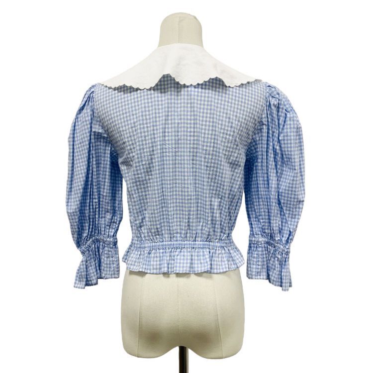 Miu Miu Miu Miu Gingham Collar Blouse Size 38 Size XS / US 0-2 / IT 36-38 - 2 Thumbnail