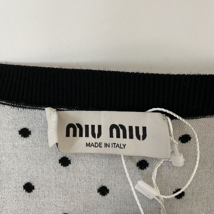 Miu Miu Miu Miu Polka Dot Cardigan Size 38 Size XS / US 0-2 / IT 36-38 - 3 Thumbnail