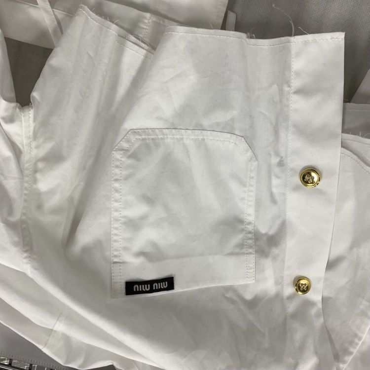 Miu Miu Miu Miu Embroidered Collar Button Up Shirt Size 36 Size XS / US 0-2 / IT 36-38 - 9 Thumbnail