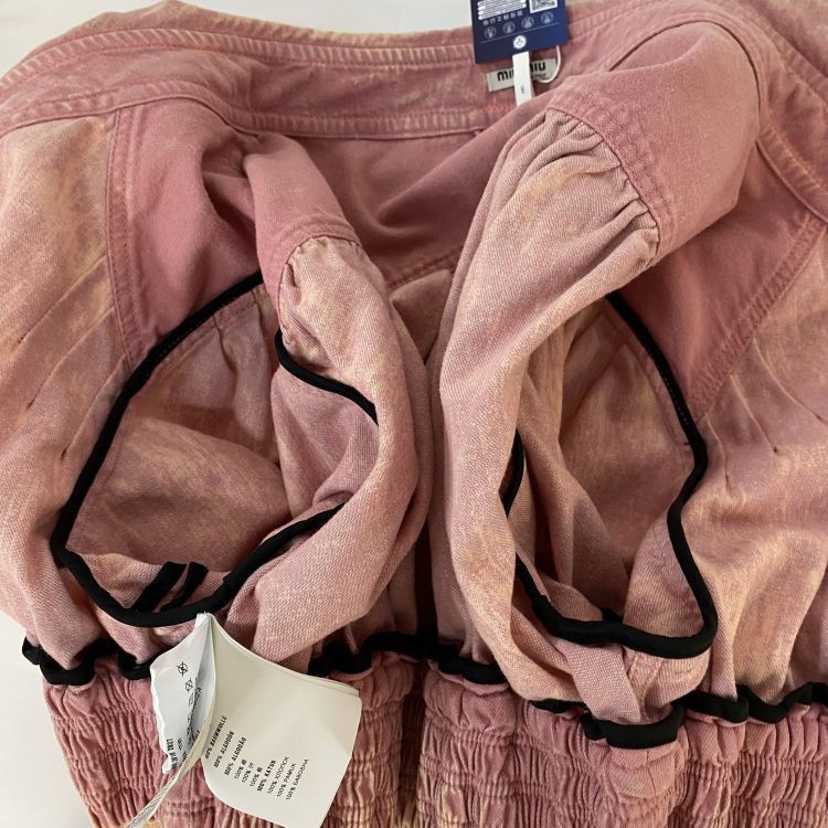 Miu Miu Miu Miu Club Pink Denim Jacket Size 36 Size XS / US 0-2 / IT 36-38 - 10 Thumbnail