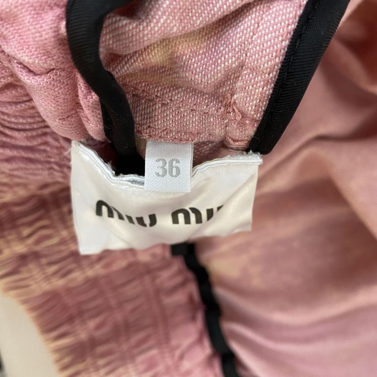 Miu Miu Miu Miu Club Pink Denim Jacket Size 36 Size XS / US 0-2 / IT 36-38 - 4 Thumbnail