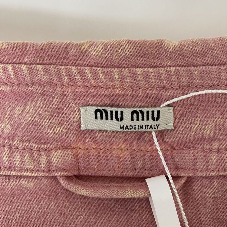 Miu Miu Miu Miu Club Pink Denim Jacket Size 36 Size XS / US 0-2 / IT 36-38 - 3 Thumbnail