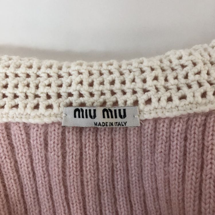 Miu Miu Miu Miu Crochet Collar Cardigan Size 42 Size M / US 6-8 / IT 42-44 - 3 Thumbnail