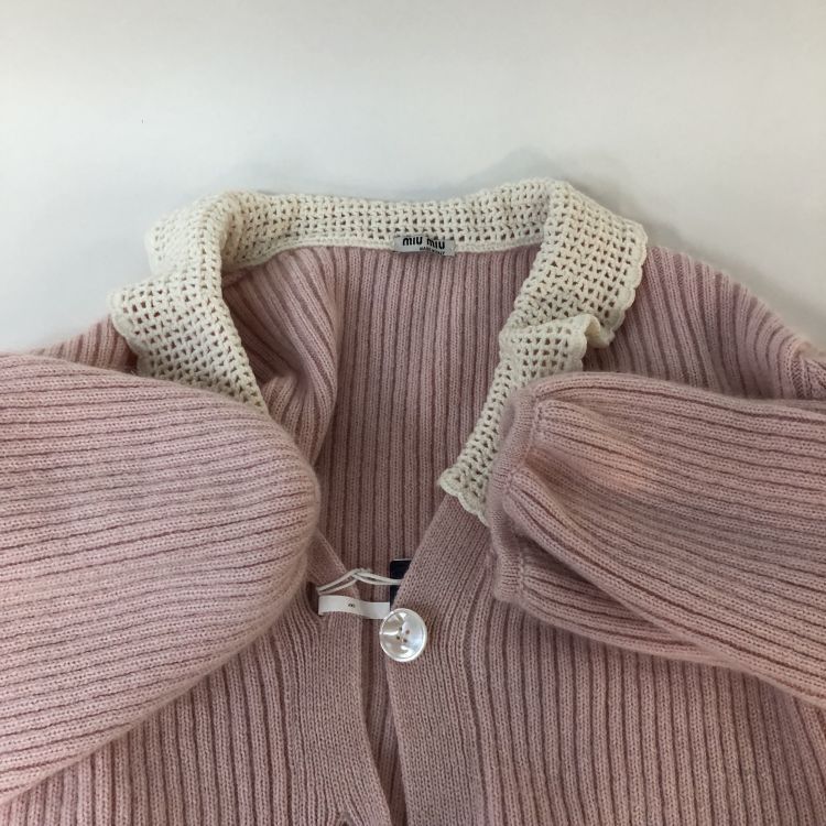Miu Miu Miu Miu Crochet Collar Cardigan Size 42 Size M / US 6-8 / IT 42-44 - 12 Thumbnail