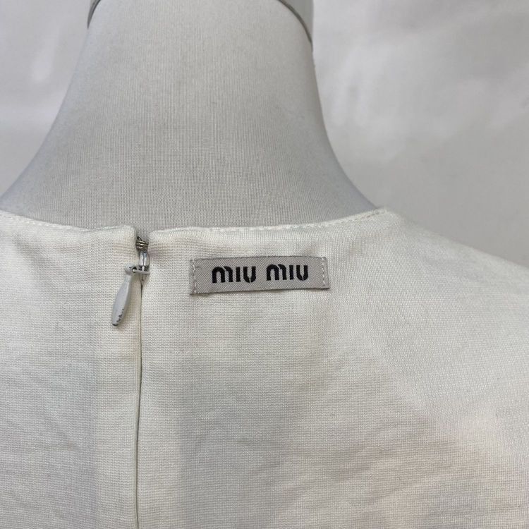 Miu Miu Miu Miu Logo Elastic Hem Crop Top Size M Size M / US 6-8 / IT 42-44 - 10 Thumbnail