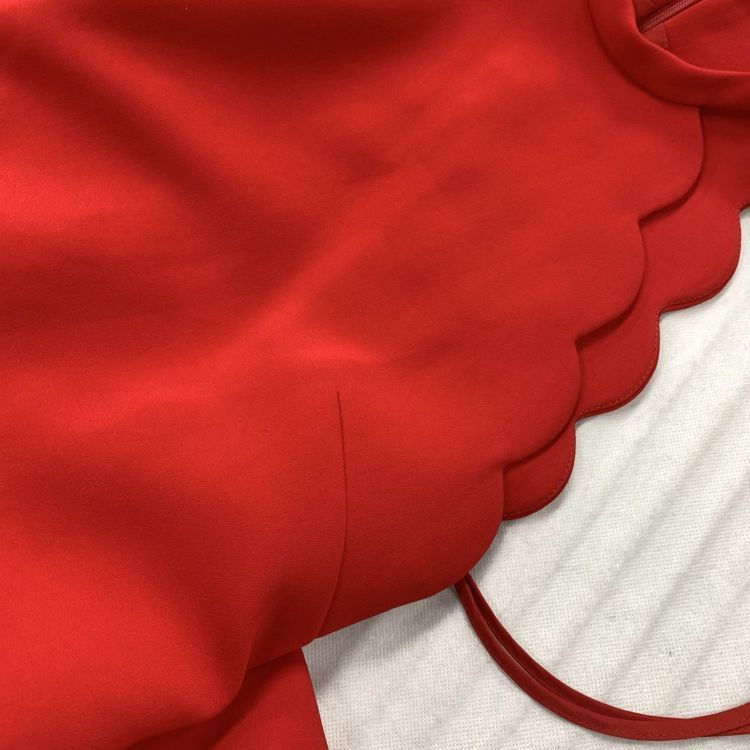 Miu Miu Miu Miu Red Scalloped Mini Dress Size 36 Size XS / US 0-2 / IT 36-38 - 6 Thumbnail