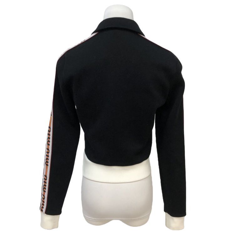 Miu Miu Miu Miu Logo Stripe Zip Jacket Size S Size S / US 4 / IT 40 - 2 Thumbnail