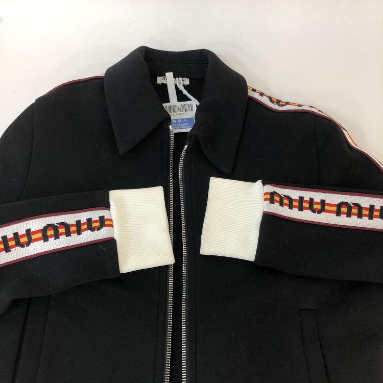 Miu Miu Miu Miu Logo Stripe Zip Jacket Size S Size S / US 4 / IT 40 - 11 Thumbnail