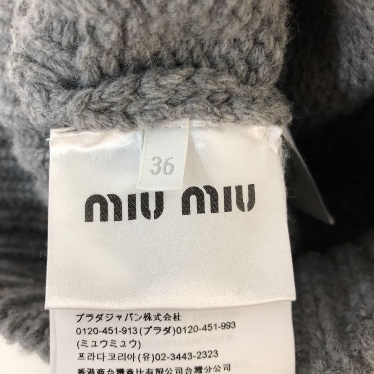 Miu Miu Miu Miu M Patch Wool Sweater Size 36 Size XS / US 0-2 / IT 36-38 - 4 Thumbnail