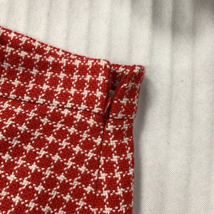 Miu Miu Miu Miu Red Tweed Mini Skirt Size 36 Size 25" / US 0 / IT 36 - 8 Thumbnail