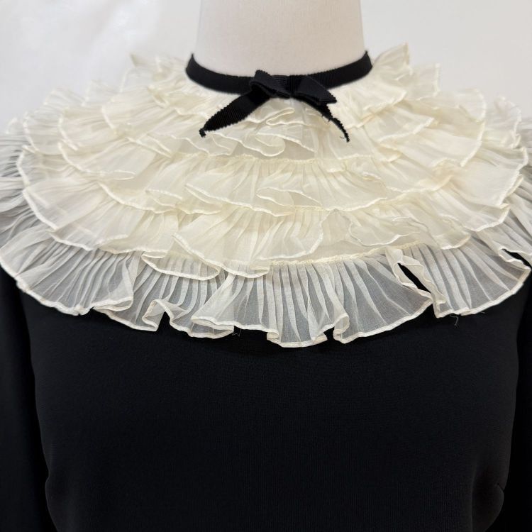 Miu Miu Miu Miu Ruffle Collar Midi Dress Size 38 Size XS / US 0-2 / IT 36-38 - 6 Thumbnail