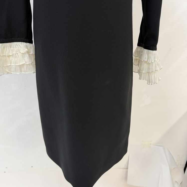 Miu Miu Miu Miu Ruffle Collar Midi Dress Size 38 Size XS / US 0-2 / IT 36-38 - 9 Thumbnail