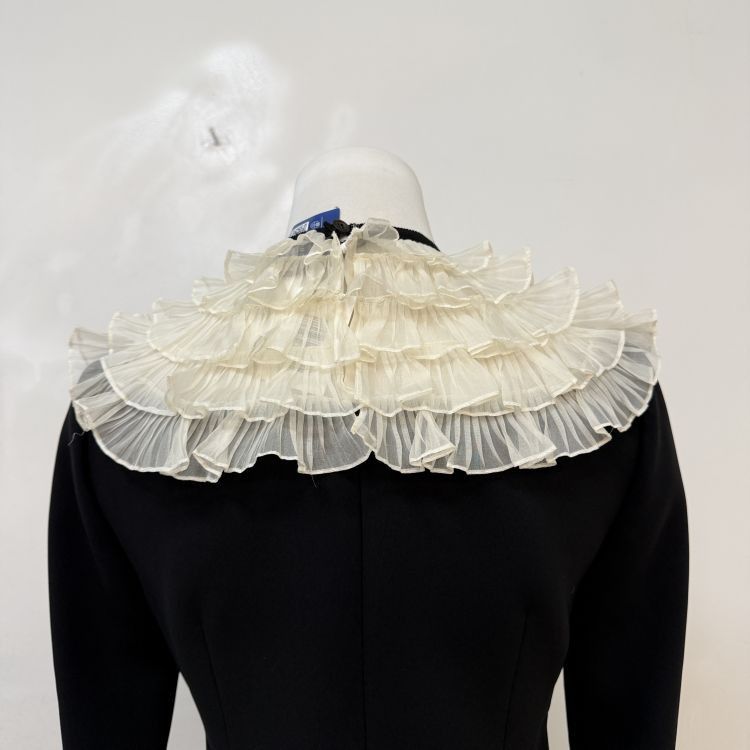 Miu Miu Miu Miu Ruffle Collar Midi Dress Size 38 Size XS / US 0-2 / IT 36-38 - 10 Thumbnail