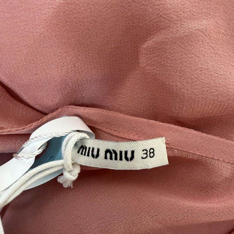 Miu Miu Miu Miu Pink Silk Mini Dress Size 38 Size XS / US 0-2 / IT 36-38 - 3 Thumbnail