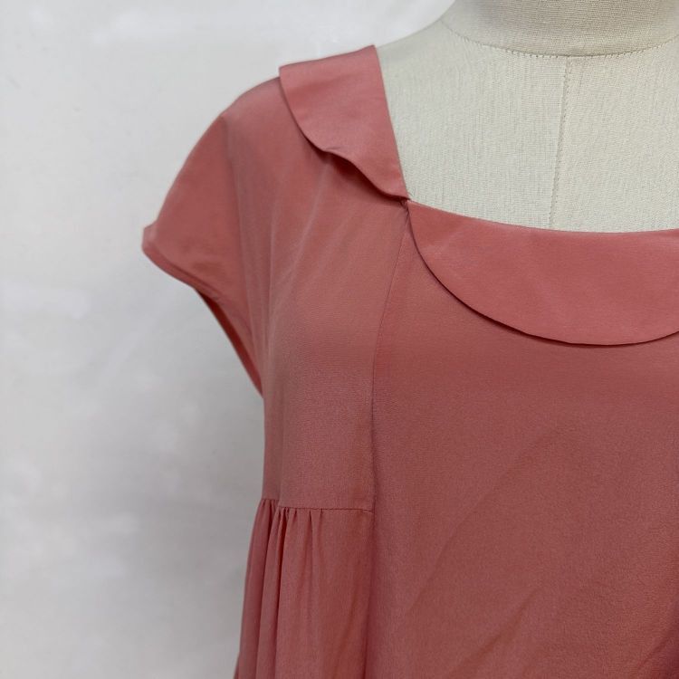 Miu Miu Miu Miu Pink Silk Mini Dress Size 38 Size XS / US 0-2 / IT 36-38 - 7 Thumbnail
