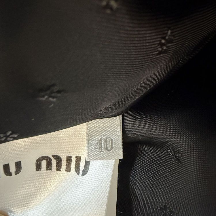 Miu Miu Miu Miu Sequin Collar Wool Coat Size 40 Size S / US 4 / IT 40 - 4 Thumbnail