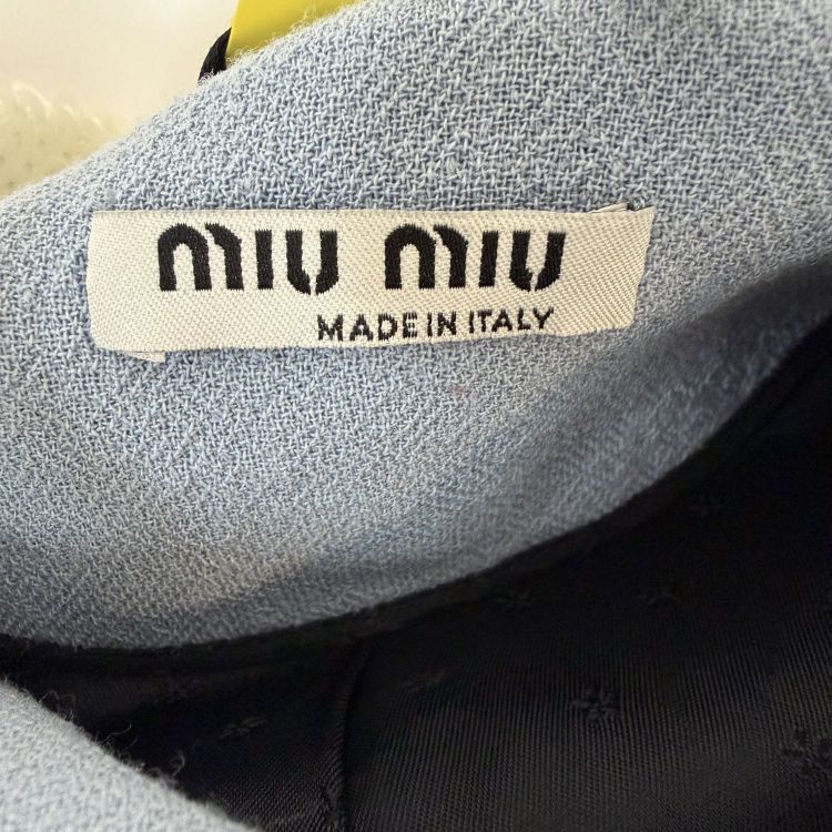Miu Miu Miu Miu Sequin Collar Wool Coat Size 40 Size S / US 4 / IT 40 - 3 Thumbnail