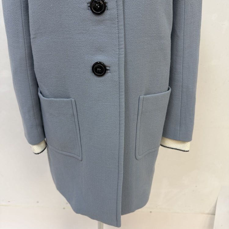 Miu Miu Miu Miu Sequin Collar Wool Coat Size 40 Size S / US 4 / IT 40 - 10 Thumbnail