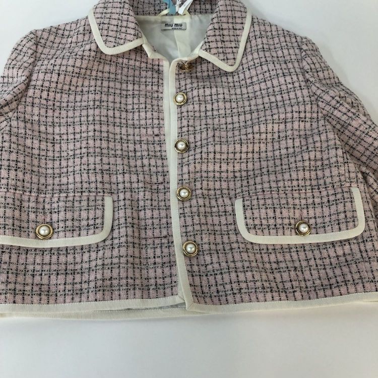 Miu Miu Miu Miu Plaid Tweed Jacket Size 38 Size XS / US 0-2 / IT 36-38 - 12 Thumbnail