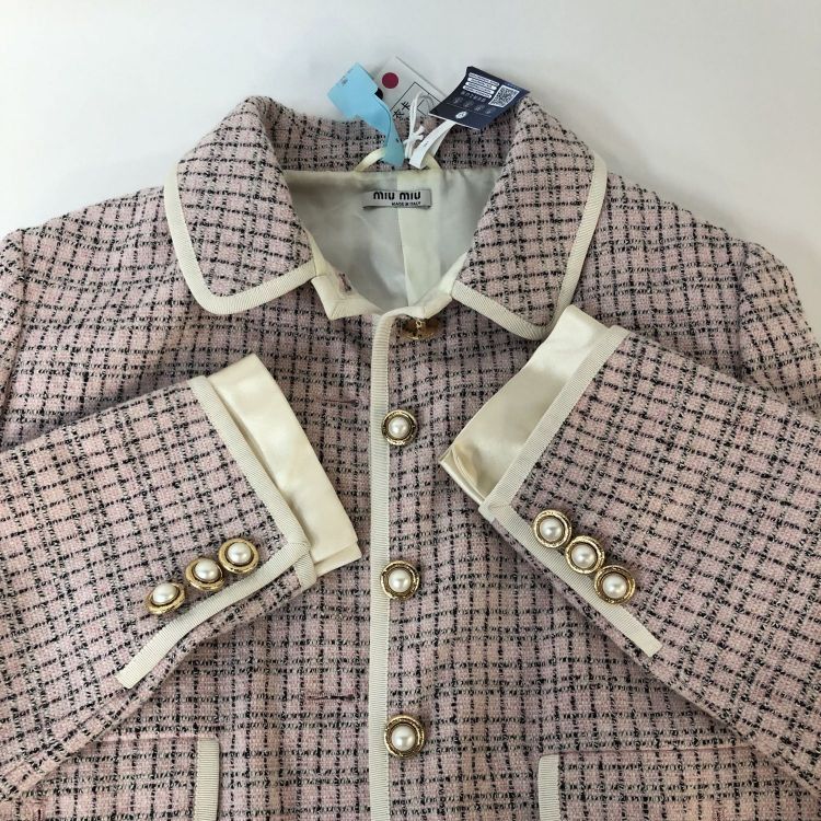 Miu Miu Miu Miu Plaid Tweed Jacket Size 38 Size XS / US 0-2 / IT 36-38 - 11 Thumbnail