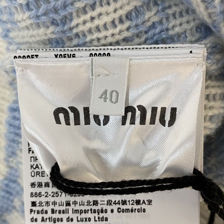 Miu Miu Miu Miu Houndstooth Cashmere Tank Top Size 40 Size S / US 4 / IT 40 - 4 Thumbnail