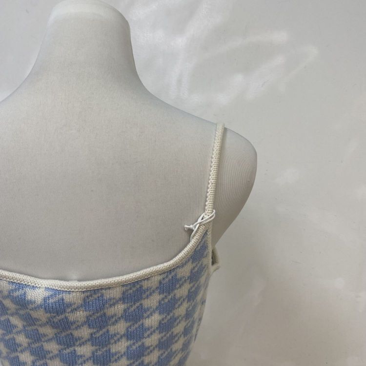 Miu Miu Miu Miu Houndstooth Cashmere Tank Top Size 40 Size S / US 4 / IT 40 - 10 Thumbnail