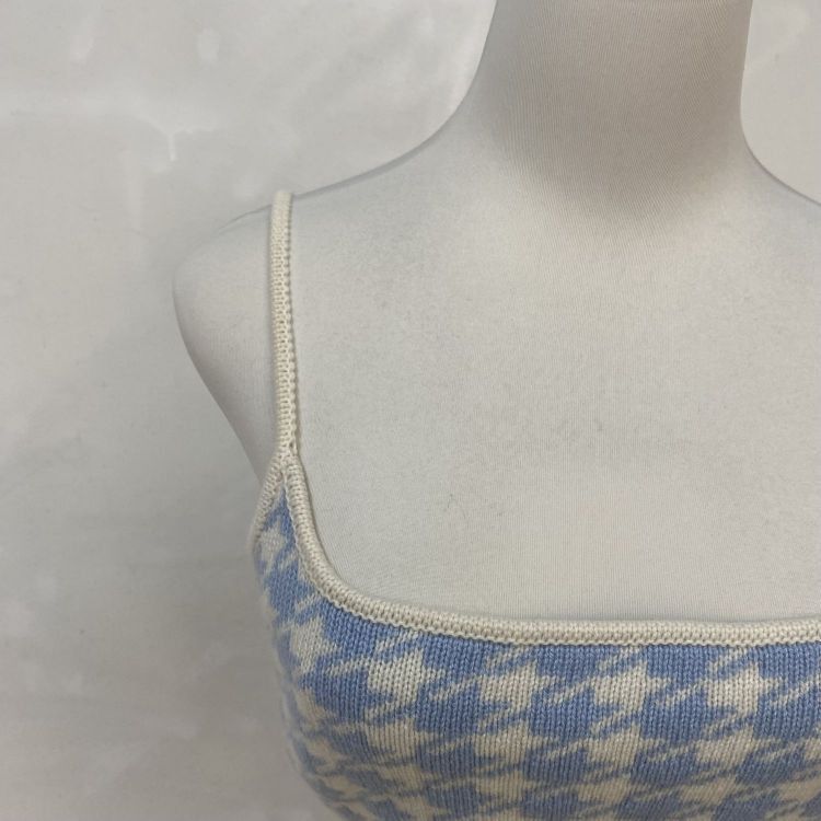 Miu Miu Miu Miu Houndstooth Cashmere Tank Top Size 40 Size S / US 4 / IT 40 - 8 Thumbnail