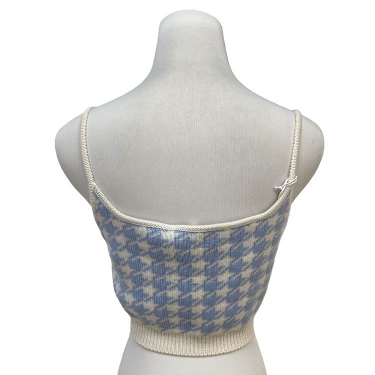 Miu Miu Miu Miu Houndstooth Cashmere Tank Top Size 40 Size S / US 4 / IT 40 - 2 Thumbnail
