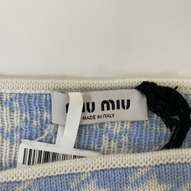 Miu Miu Miu Miu Houndstooth Cashmere Tank Top Size 40 Size S / US 4 / IT 40 - 3 Thumbnail