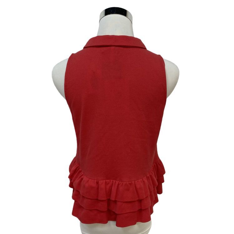 Miu Miu Miu Miu Jeweled Button Ruffled Polo Size S Size S / US 4 / IT 40 - 2 Thumbnail