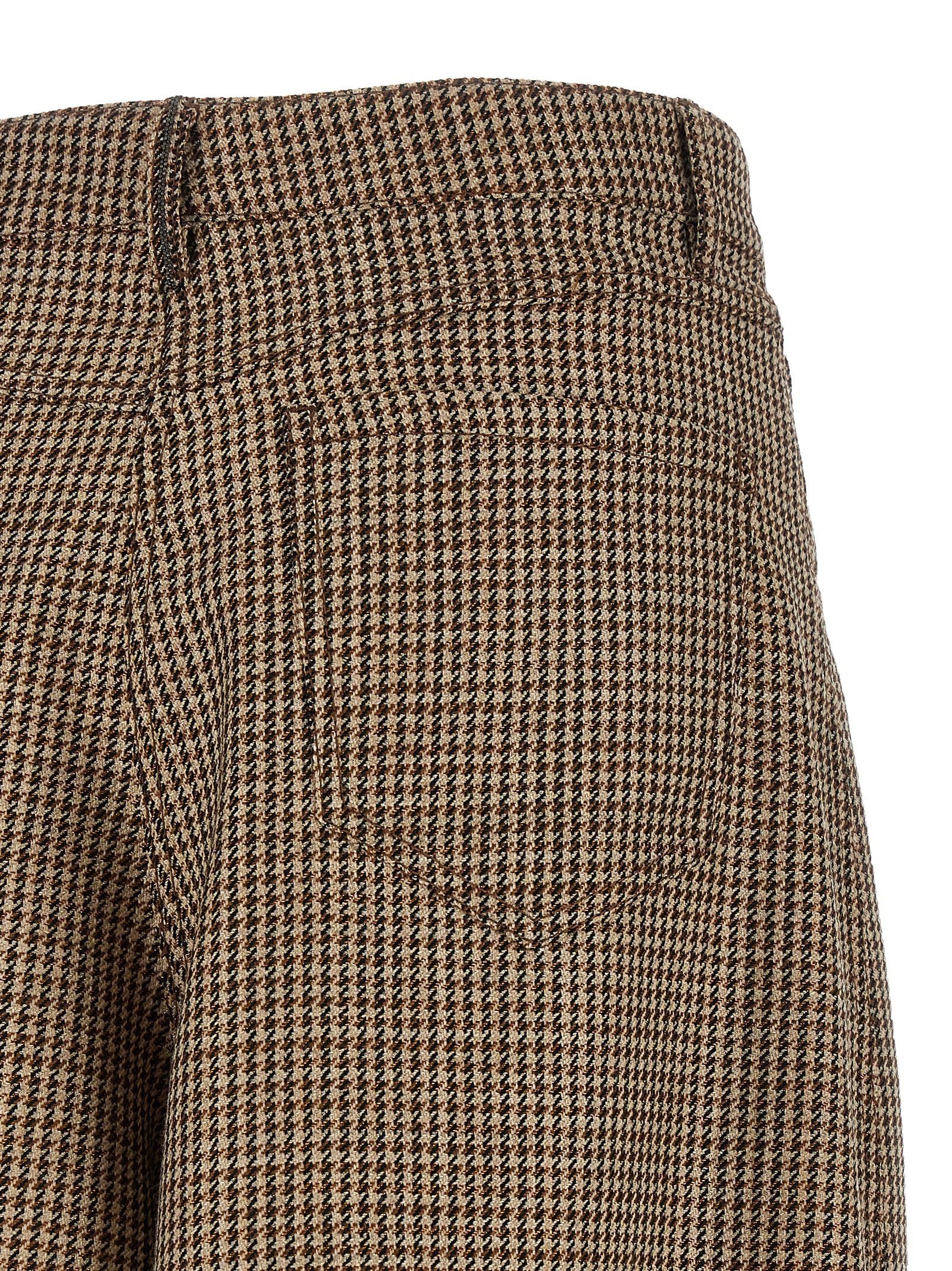Brunello Cucinelli Prince Of Wales Lamé Bermuda Shorts Size 28" / US 6 / IT 42 - 4 Thumbnail