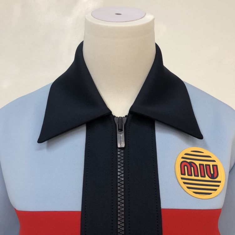 Miu Miu Miu Miu Logo Patch Zip Up Jacket Size 36 Size XS / US 0-2 / IT 36-38 - 8 Thumbnail