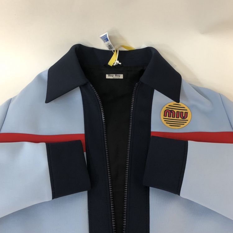 Miu Miu Miu Miu Logo Patch Zip Up Jacket Size 36 Size XS / US 0-2 / IT 36-38 - 12 Thumbnail